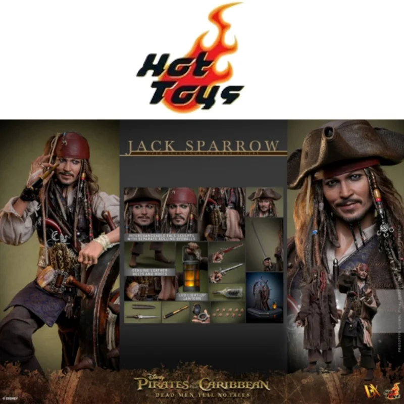 Auf Lager Hot Toys HT Jack Sparrow Fluch der Karibik 1/6 Animation Action Figure Dx37 Dx38 Spielzeug Geschenk Modell Sammlung Hobby