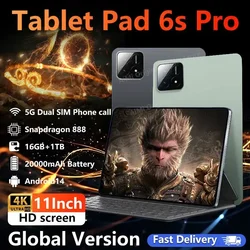 2024 Original Global Version Xiao Pad 6S Pro Android 14 Snapdragon 888 Tablet PC 11inch 16GB+1T 20000mAh GPS 5G Dual SIM WiFiTab