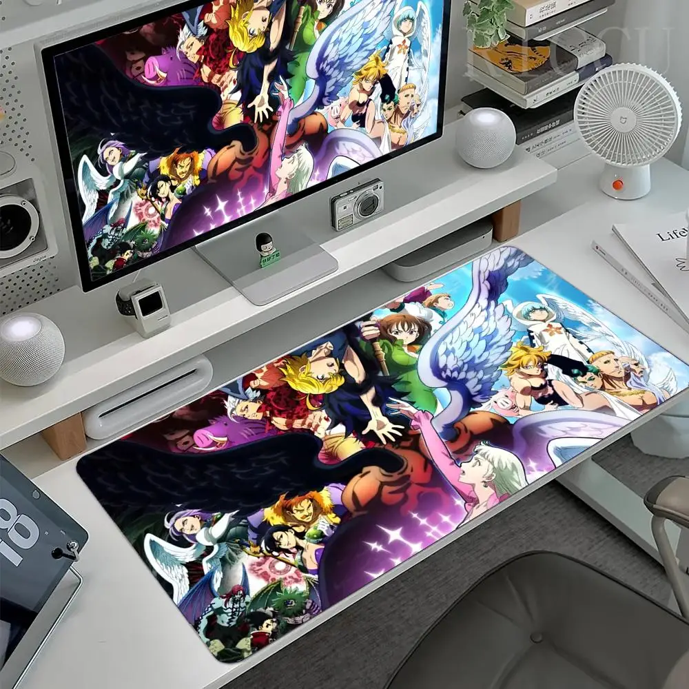 The Seven Deadly Sins Mouse Pad Mousepad Large Gaming Mouse Pad LockEdge Thickened Computer Keyboard Table Desk Mat