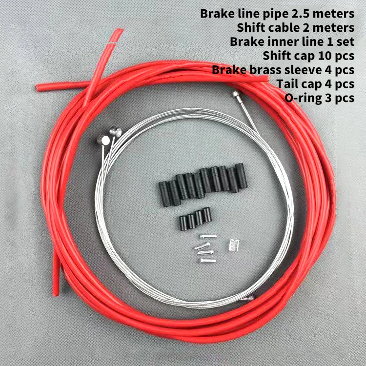 For JAGWIRE Bike Cable Set 4mm 5mm MTB Road Bicycle Brake Shift Cable Set Bicycle Derailleur Cable Housing For Shimano Sram