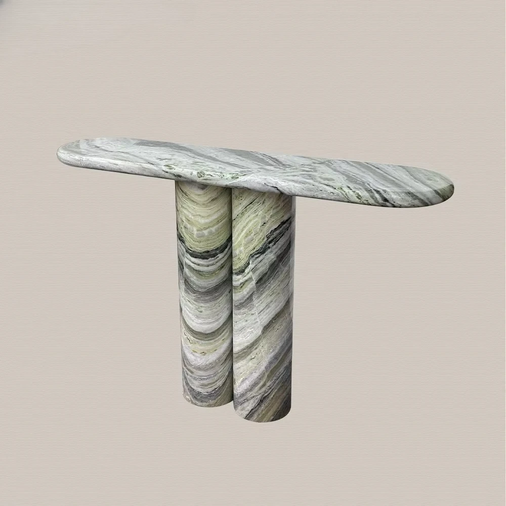 

Green Marble Console Table Modern Home Living Room Marble Console Table