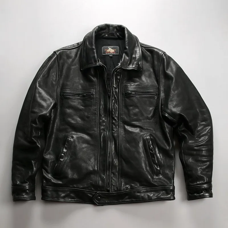 

Men's fitted and casual leather with washable vegetable-tanned yellow cowhide