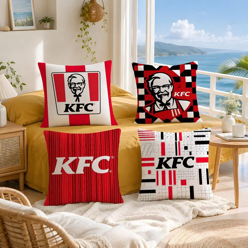 brand KFC Cushion Cover Throw Pillow Short Plush Fresh Natural Cushion for Living Room Sofa Ornament Present Gift
