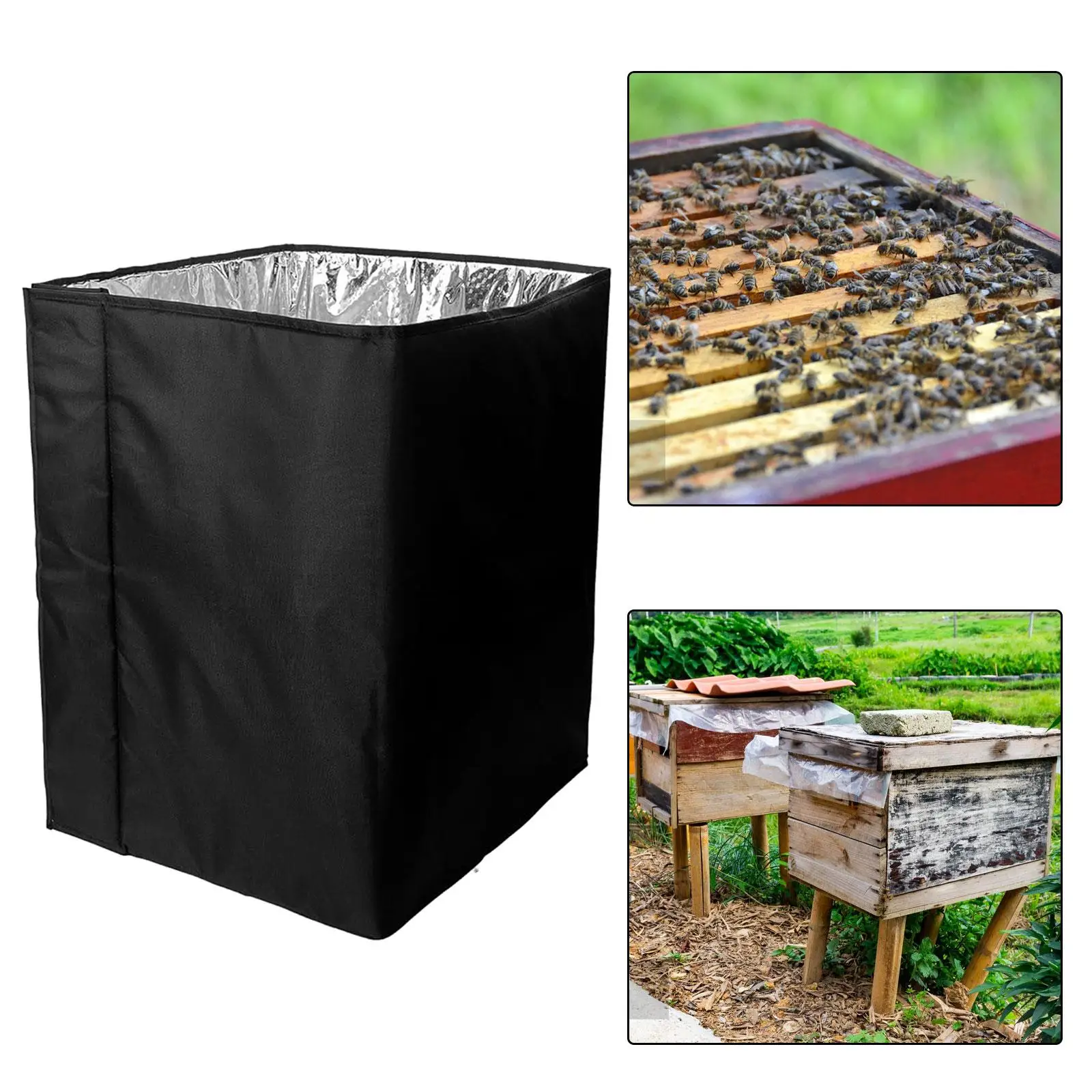 Capa protetora de colmeia impermeável Windproof, envoltório de isolamento, fácil de usar, morno Overwintering Beehive, inverno