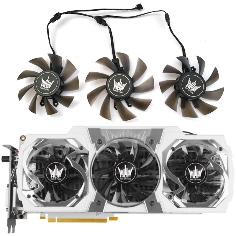 

NEW 1LOT 4PIN FY09015L12LPA GA91S2U GTX 980 TI GPU Fan，For GALAXY GEFORCE GTX 970 GTX 980 TI HOF Graphics card cooling fan