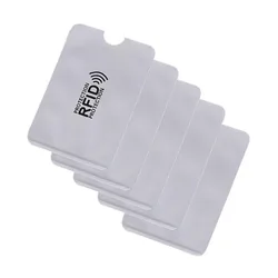 RFID Blocking Aluminum Foil Card Sleeve Anti Theft Swipe Case