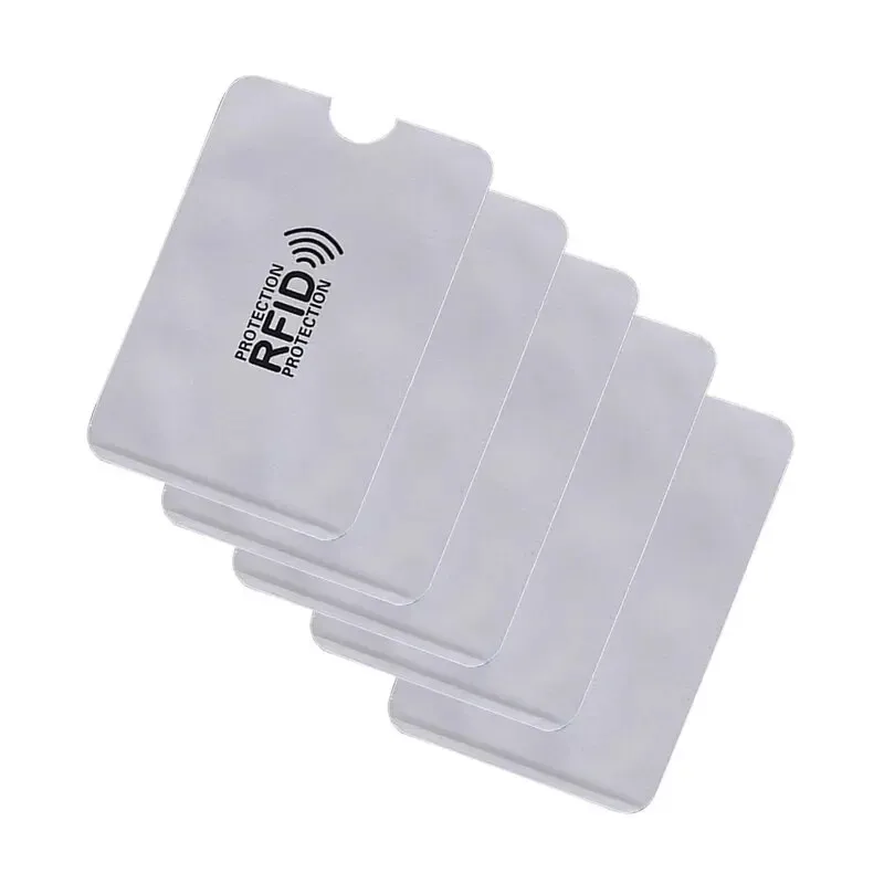 RFID Blocking Aluminum Foil Card Sleeve Anti Theft Swipe Case