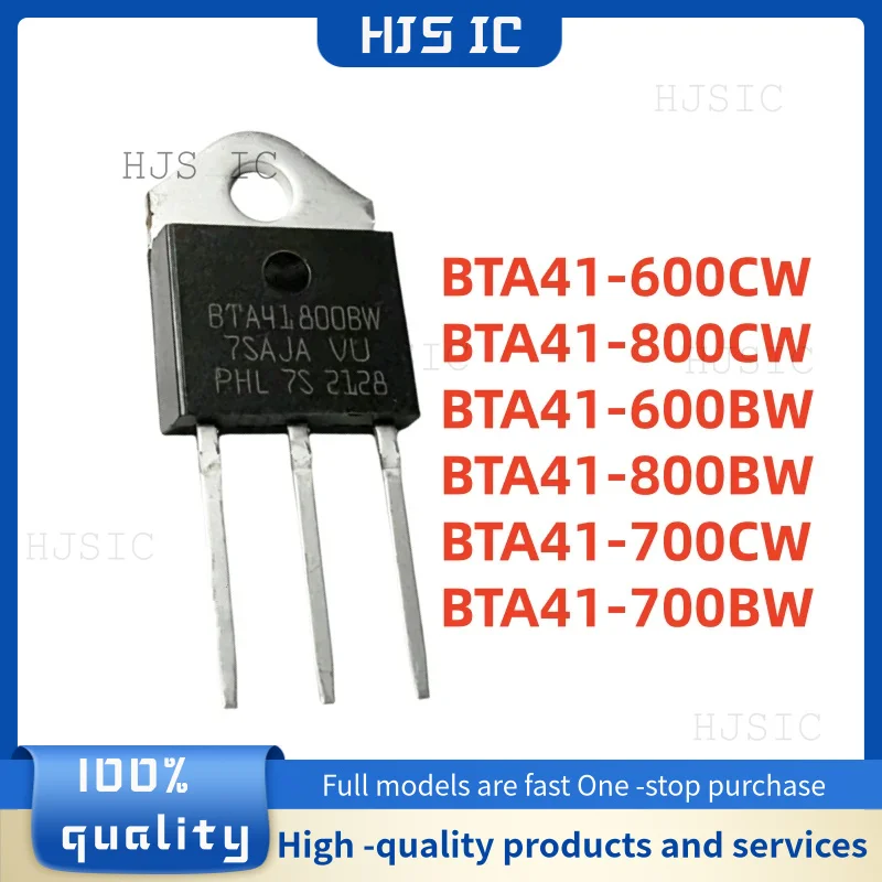 5PCS/LOT BTA41 BTA41-600CW BTA41-800CW BTA41-600BW BTA41-800BW BTA41-700CW BTA41-700BW TO-3P Tiristor bidireccional de alta potencia