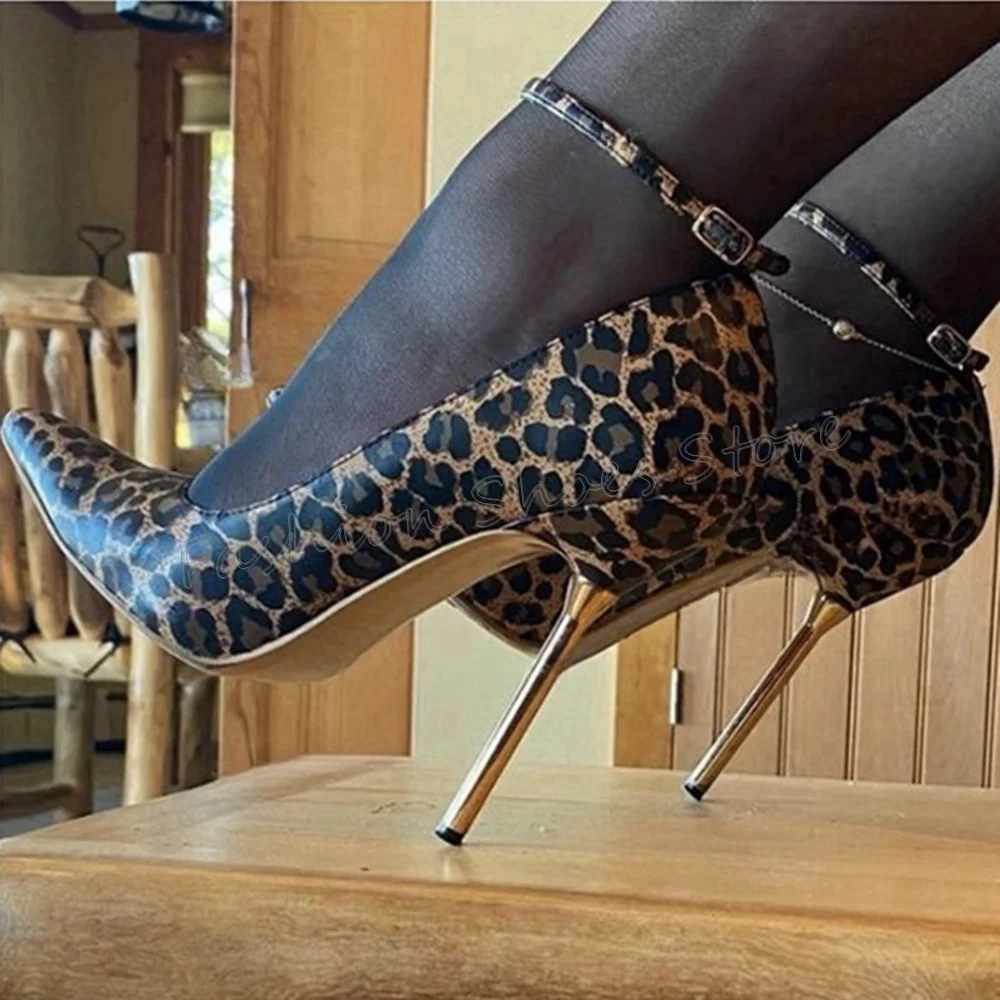 

Leopard Pointed Toe Pumps Fashion Stilettos High Heels High Heel Shoes for Women Comfortable Heels 2025 New Zapatos Para Mujere