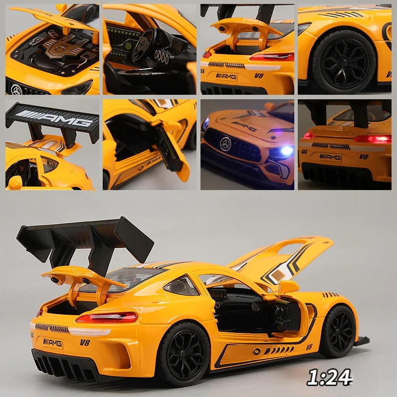 Bensz AMG GT V8 Super Auto Legering Model Diecast Speelgoed Simulatie 1/24 Voertuig Kinderen Jongen Verjaardagscadeau Collectie Miniatuur Voitur