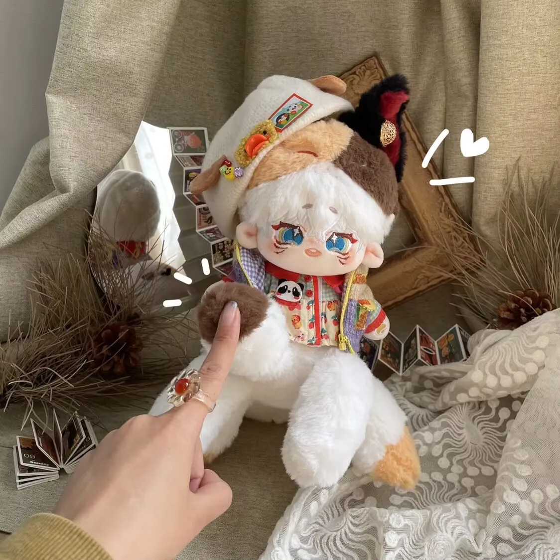 Mankebu Cotton Doll 20 cm 'Colorato Special Body' 'Multi-Legged Spider' bambola di peluche ufficiale autorizzata