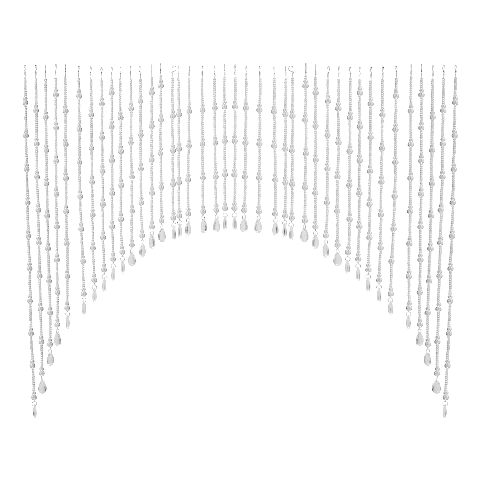 40 سلاسل ستارة مطرزة مقوسة ستارة كريستال معلقة ستائر خرز الباب للمدخل والمداخل والحمام #2