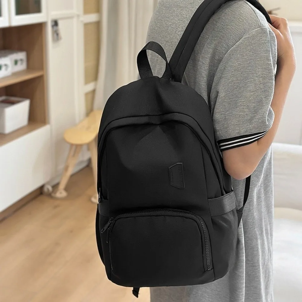 

Casual Waterproof Women Nylon Backpack Lightweight Large Capacity Students Schoolbag Preppy Style Leisure Laptop Book Bag Female