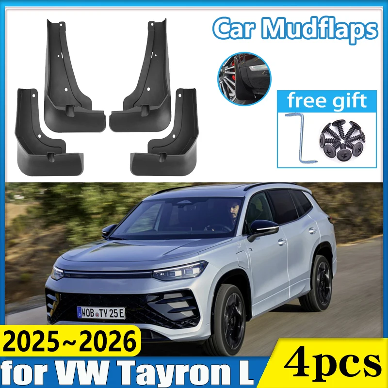 

Car Front Rear Wheel Fender for VW Volkswagen Tayron L Accessories 2025 2026 Mudflaps Mudguard Anti-splash Auto Mud Flaps Guards