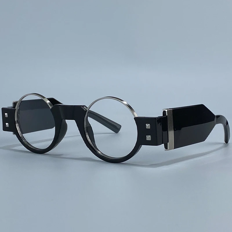 Kleine Runde Steampunk-Sonnenbrille für Herren 2026 Luxusmarke Y2K Punk Sonnenbrillen für Männer Retro Fahrbrille UV400 Schutz – Detail 16