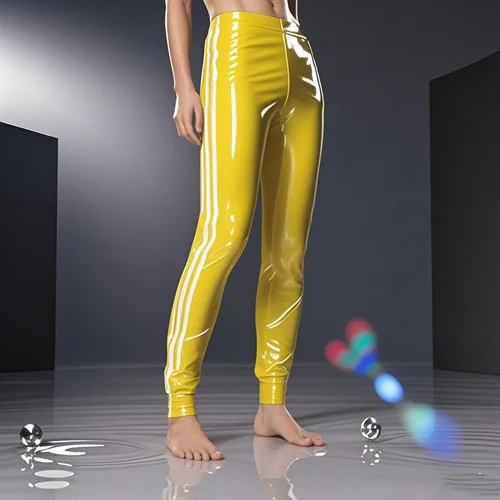 

Latex Rubber Gummi Catsuit Fashion club Sports pants Tight Cosplay Purely handmade S-XXL
