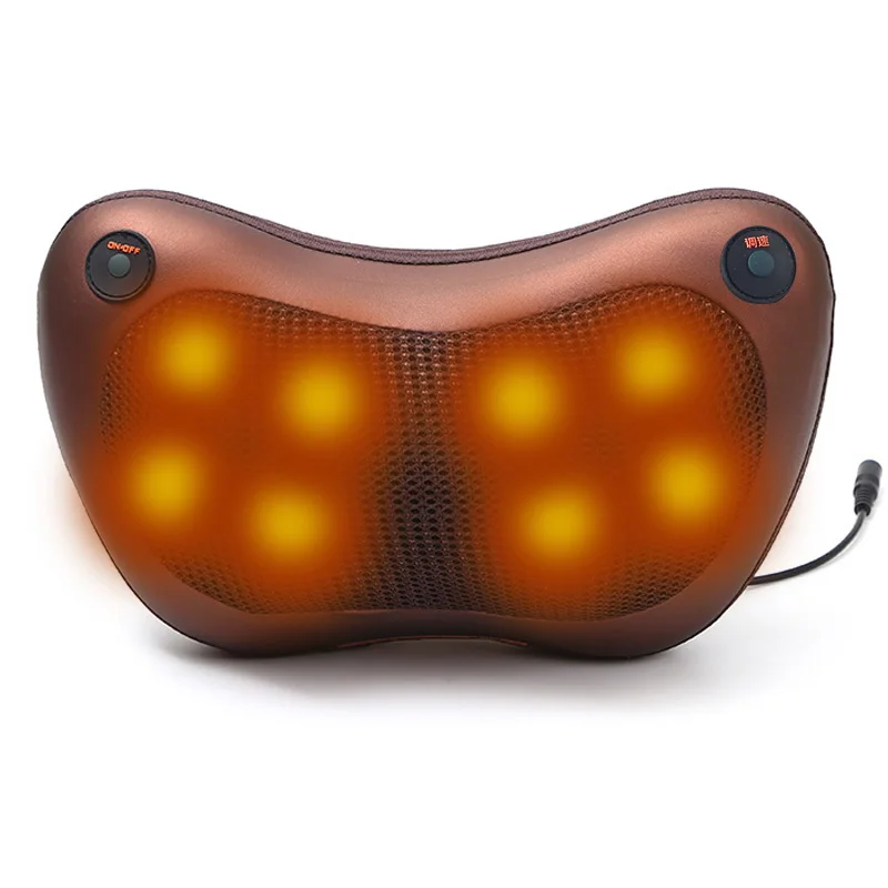 

Neck Massager Car Home Cervical Shiatsu Massage Neck Back Waist Body Electric Multifunctional Massage Pillow Cushion