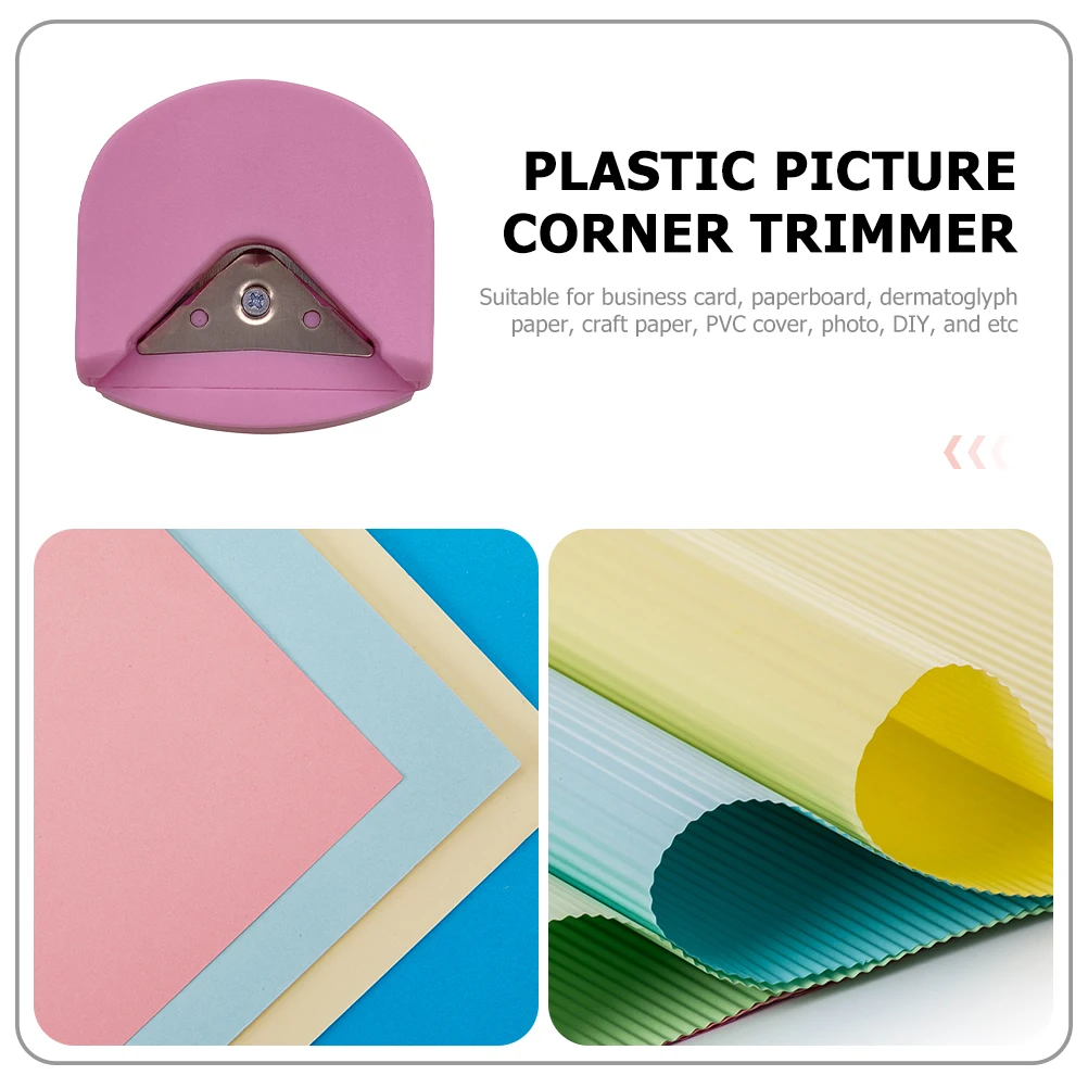 2 szt. Zaokrąglacz rogów do papieru, rękodzieła, zdjęć, wizytówek, akcesoria do majsterkowania, plastikowy obcinak do zdjęć, artykuły papiernicze