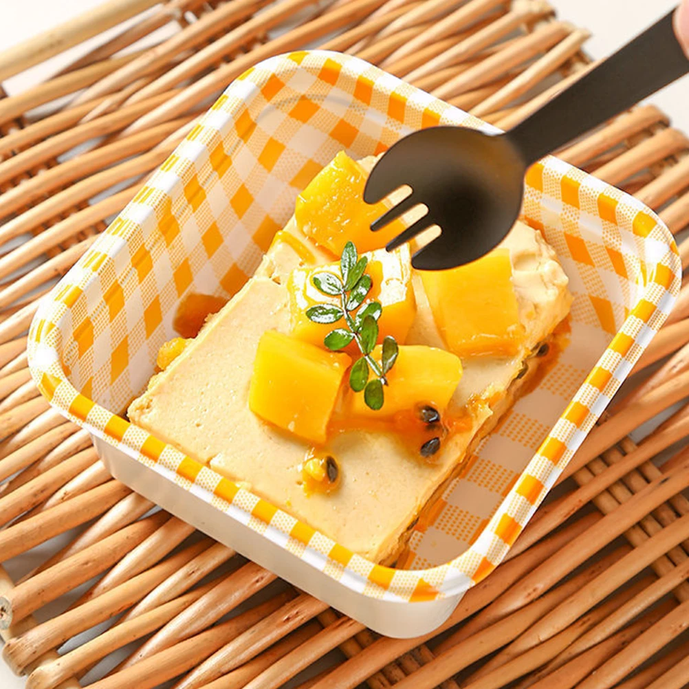 

Tiramisu PET Cake Dessert Boxes Lid Compact Packing Containers Multi Function Safe Odorless Healthy Practical Birthday