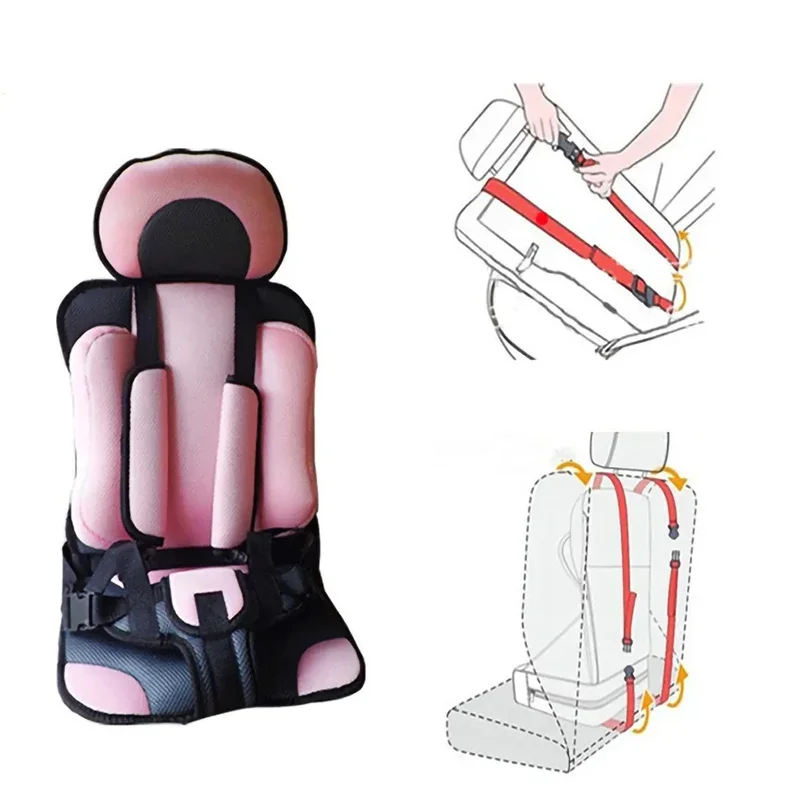 Kids Car Seat for Children Safety Seat Cushion Protection Anti-skid Pad Universal Car Mattress Pad Portable Shopping Cart Mat