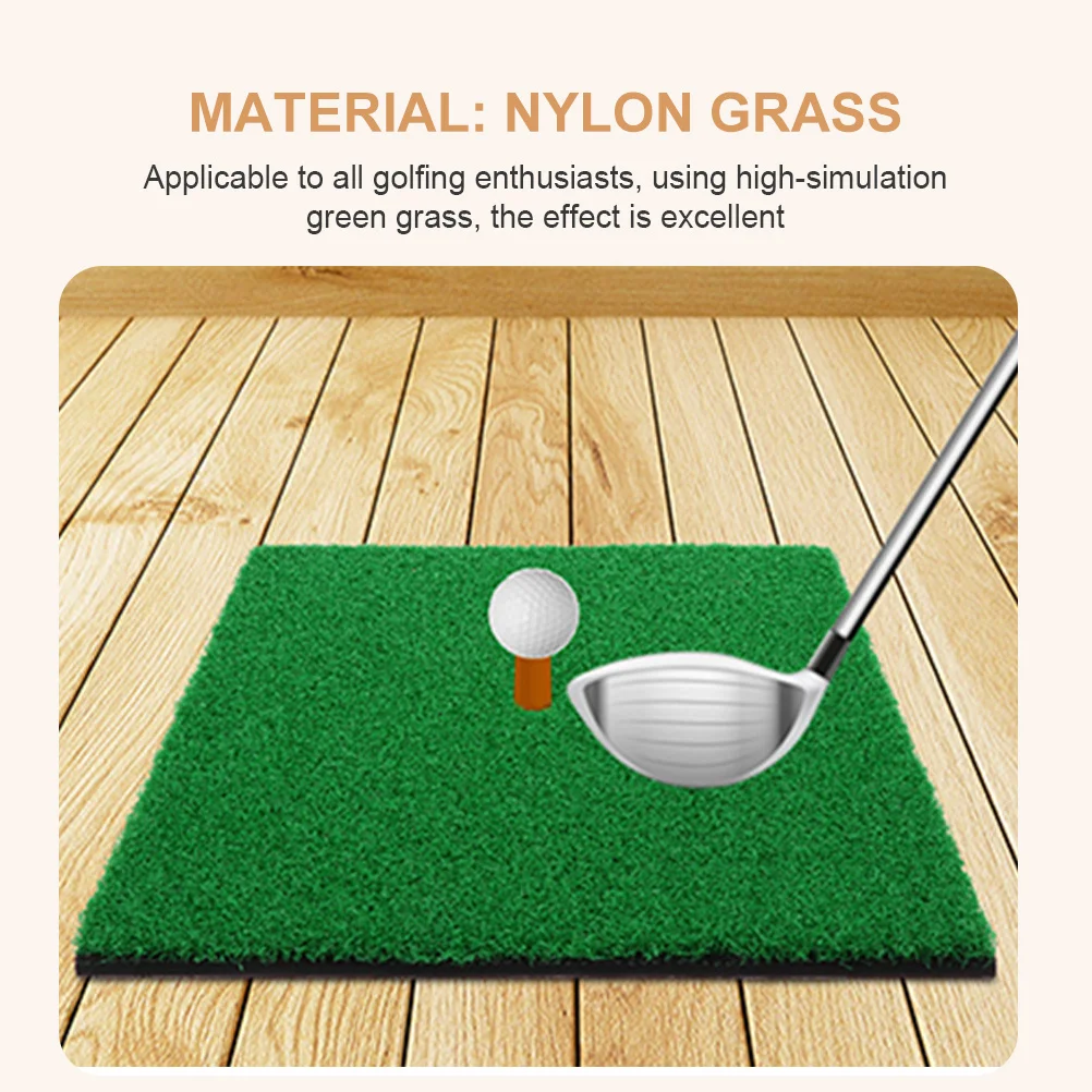 Tappetino per erba da golf da 2 pezzi Tappetino per erba di simulazione per pratica di allenamento da golf Aiuto per l'allenamento portatile per il golf al coperto nel cortile