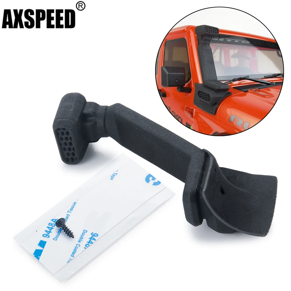 AXSPEED Plastic Snorkel Hood Mount Wading Throat for 1/10 Axial SCX10 SCX10II 90046 SCX10III Jeep Wrangler Gladiator RC Crawler