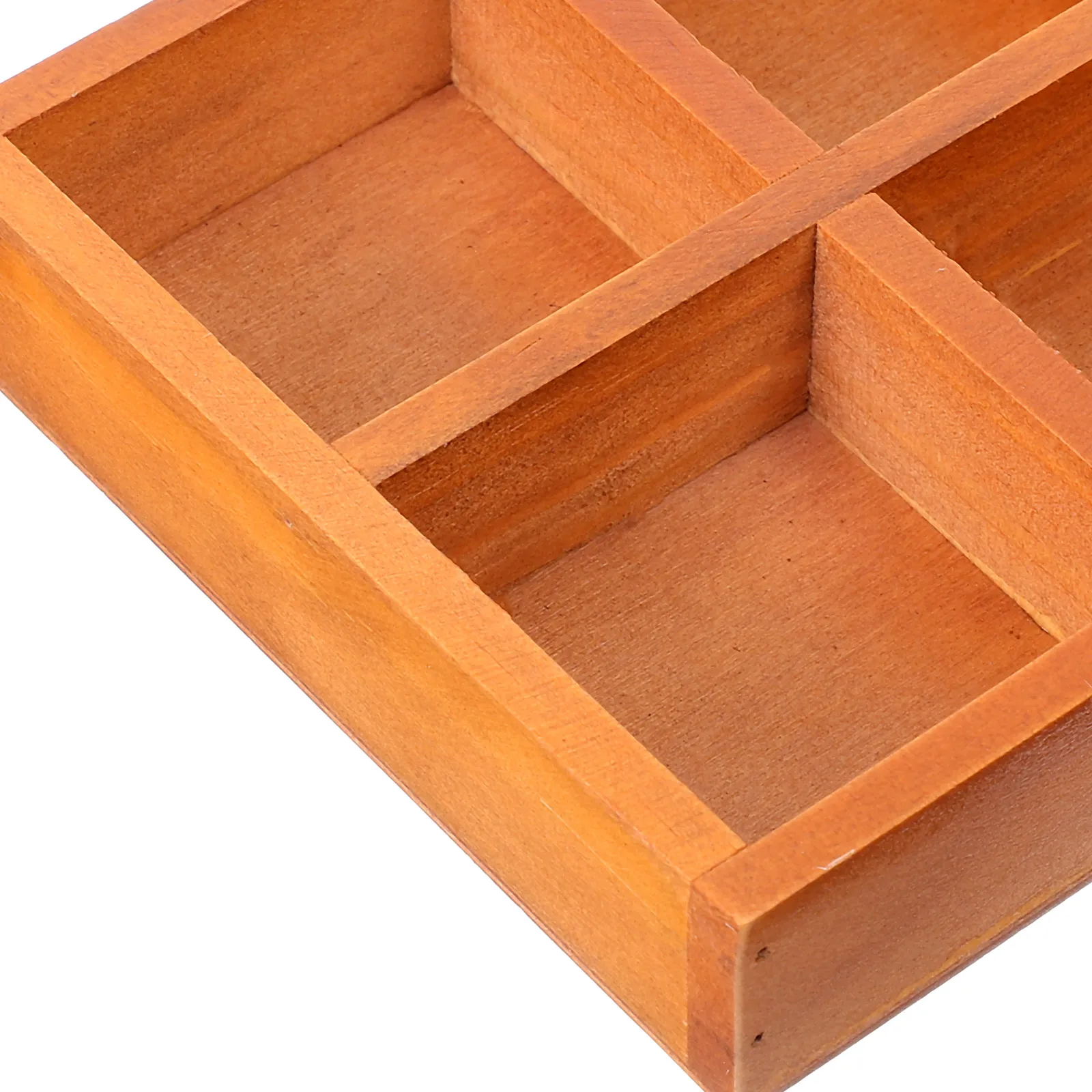 

Wooden Storage Box 10 Compartments Eco friendly Desktop ganizer for Stationery Succulents Cosmetics Home Office School Use