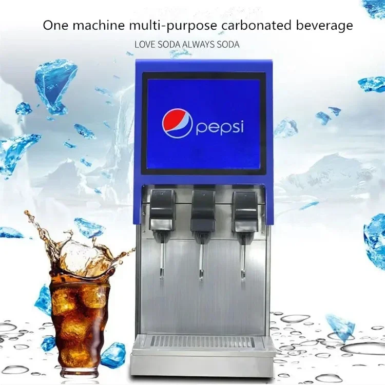 Bebidas frias gaseificadas congeladas que fazem a máquina, dispensador de bebidas, fonte de bebidas, máquina de refrigerante e cola