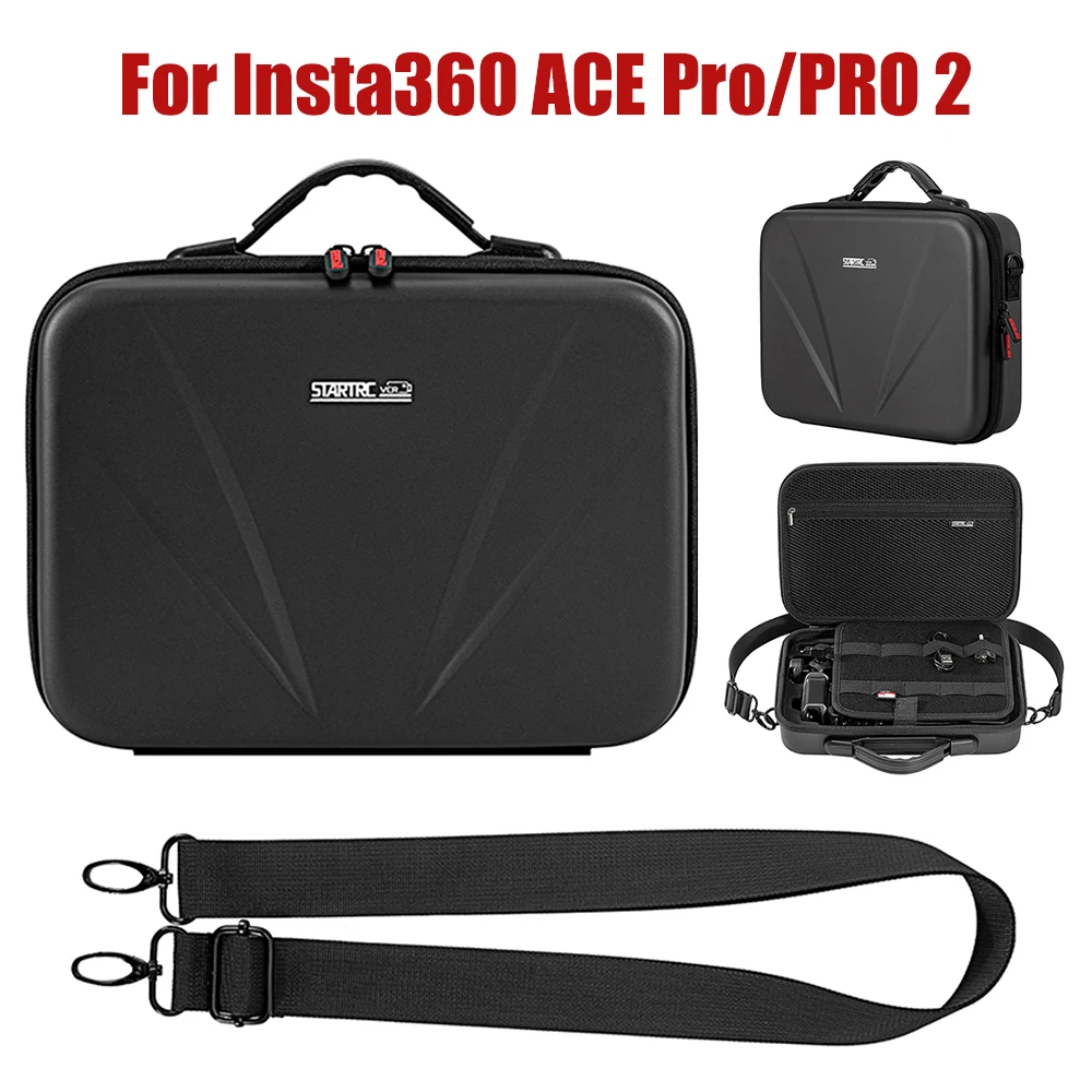 

1:1 Design For Insta360 Ace Pro 2 Grip Kit Organizer Bag Large Capacity Hard Shell Camera Organiser
