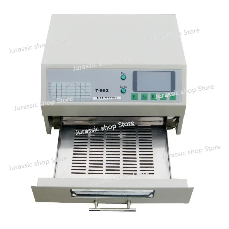 

220V T-962 800W 180 X 235mm Desktop Reflow Oven Infrared IC Heater Soldering Machine for SMD SMT Rework