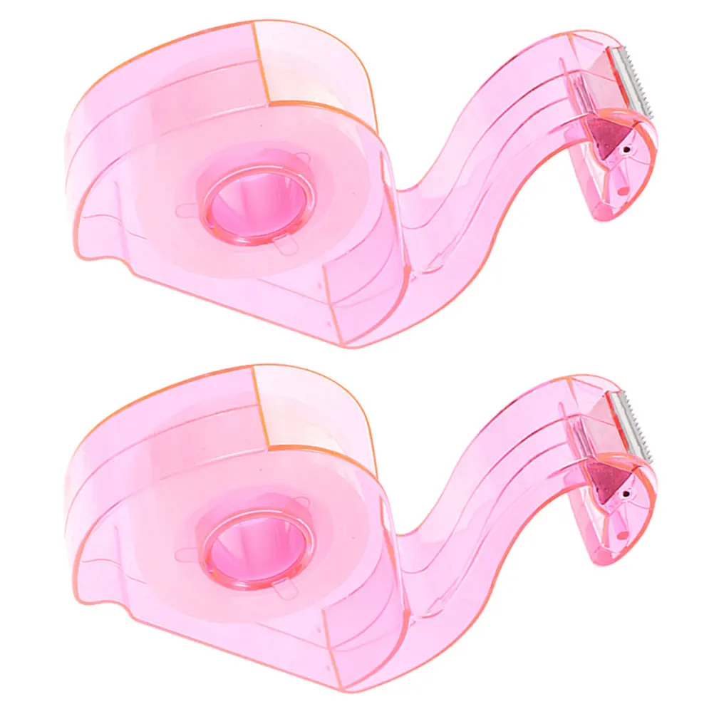 

Tape Dispenser Adhesive Wrapping Pink Plastic Office Supplies Desktop Design Multifunctional Tape Holder Stationery