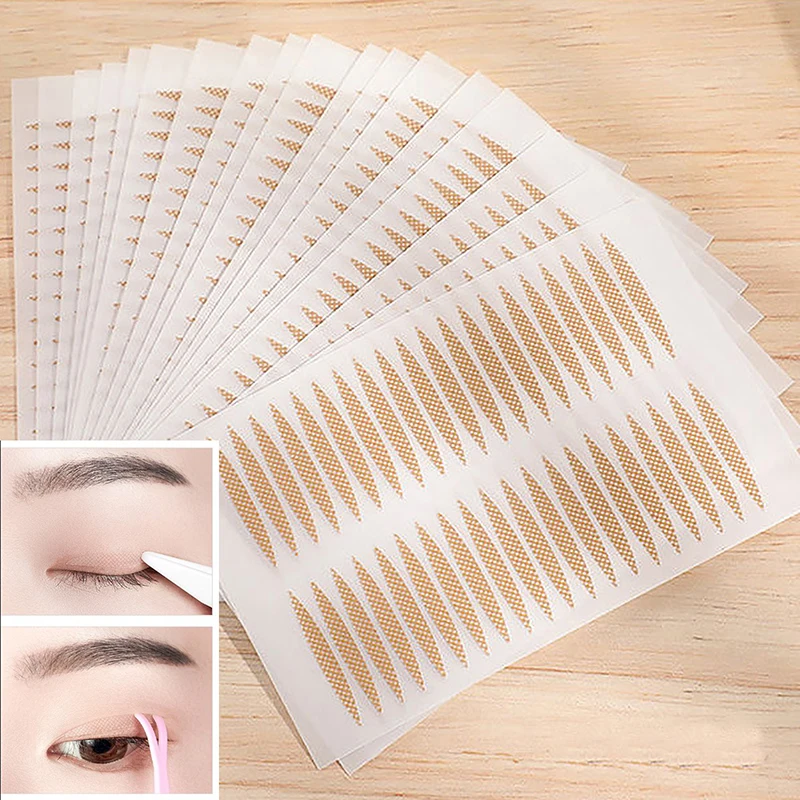 Pegatinas invisibles para párpados, tiras de encaje para levantar los ojos, cinta adhesiva doble para párpados, herramientas de maquillaje, 400