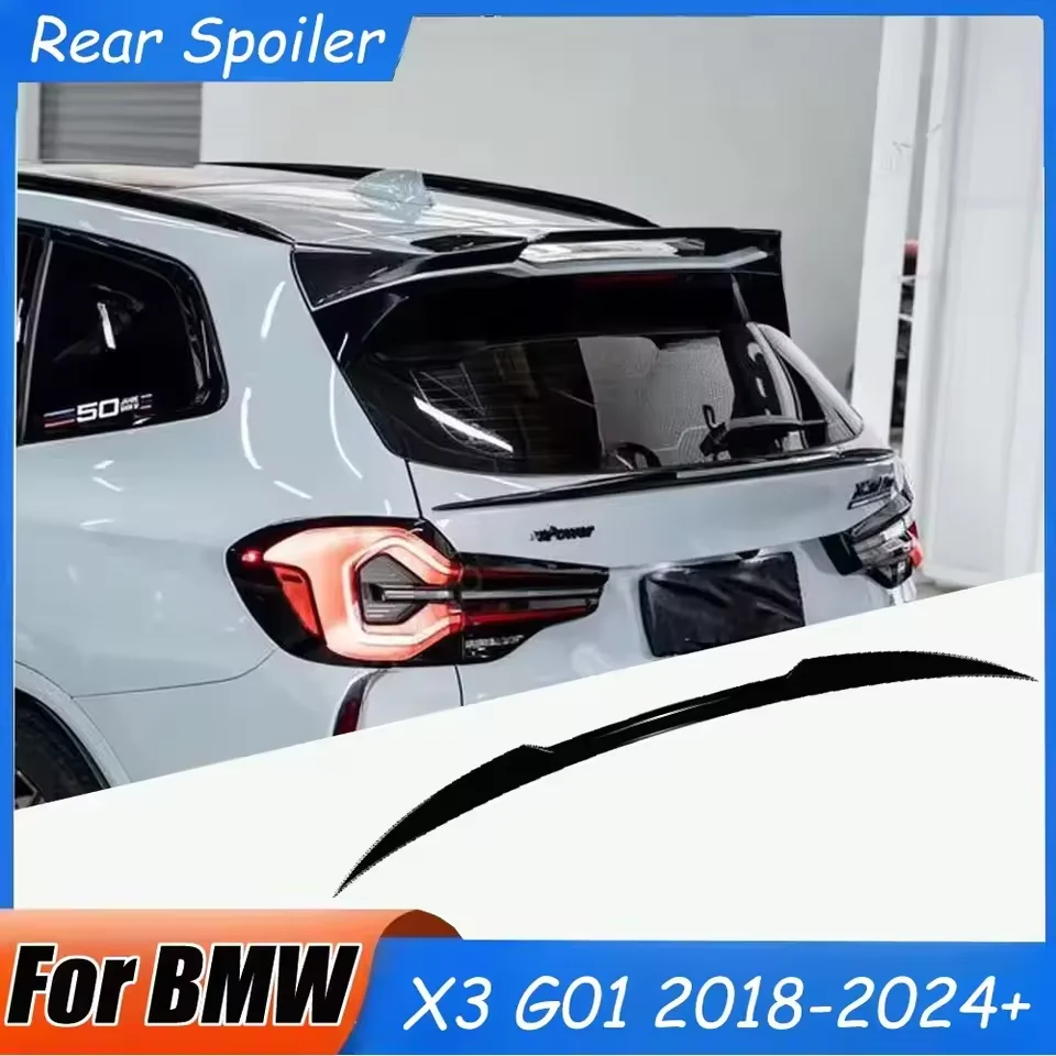 

Car Rear Middle Spoiler For BMW X3 G01 2018 2019 2020+ Rear Spoiler Rear Trunk Lid Decoration Diffuser Body Kits Accessories
