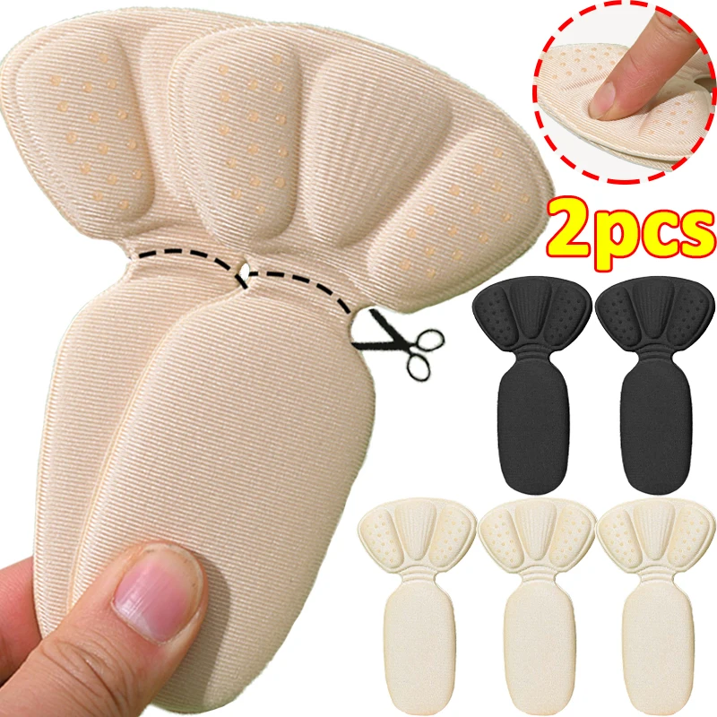 

1Pair=2Pcs Antiwear Foot Care Stickers Women Non-slip High Heels Back Sticker Pain Relief Half Insoles Protector Cushions Pads