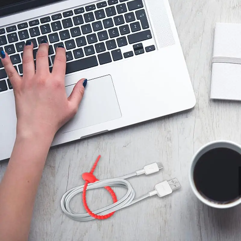 15cm Multi Purpose Elastic Charging Cable Organizer Travel Essentials for Audio Cable Earphone Lines Appliance Cord