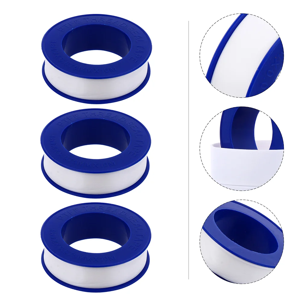 

20 Rolls Vinyl Tape Easy to Use PTFE Pipeline Water Sealing Garden Hose Faucet Acid Resistant