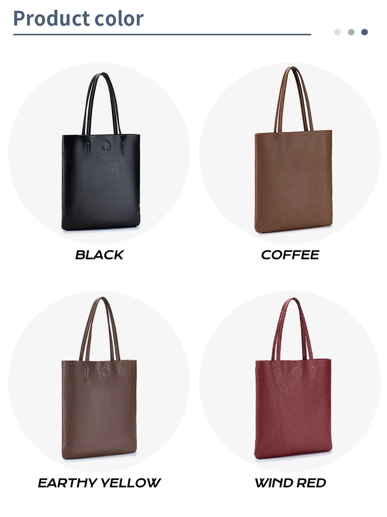 NIGEDU Genuine leather bag women handbag fashion Cowhide Shoulder Bag Large Capacity Ladies Bag bolsos brand design ladies Totes