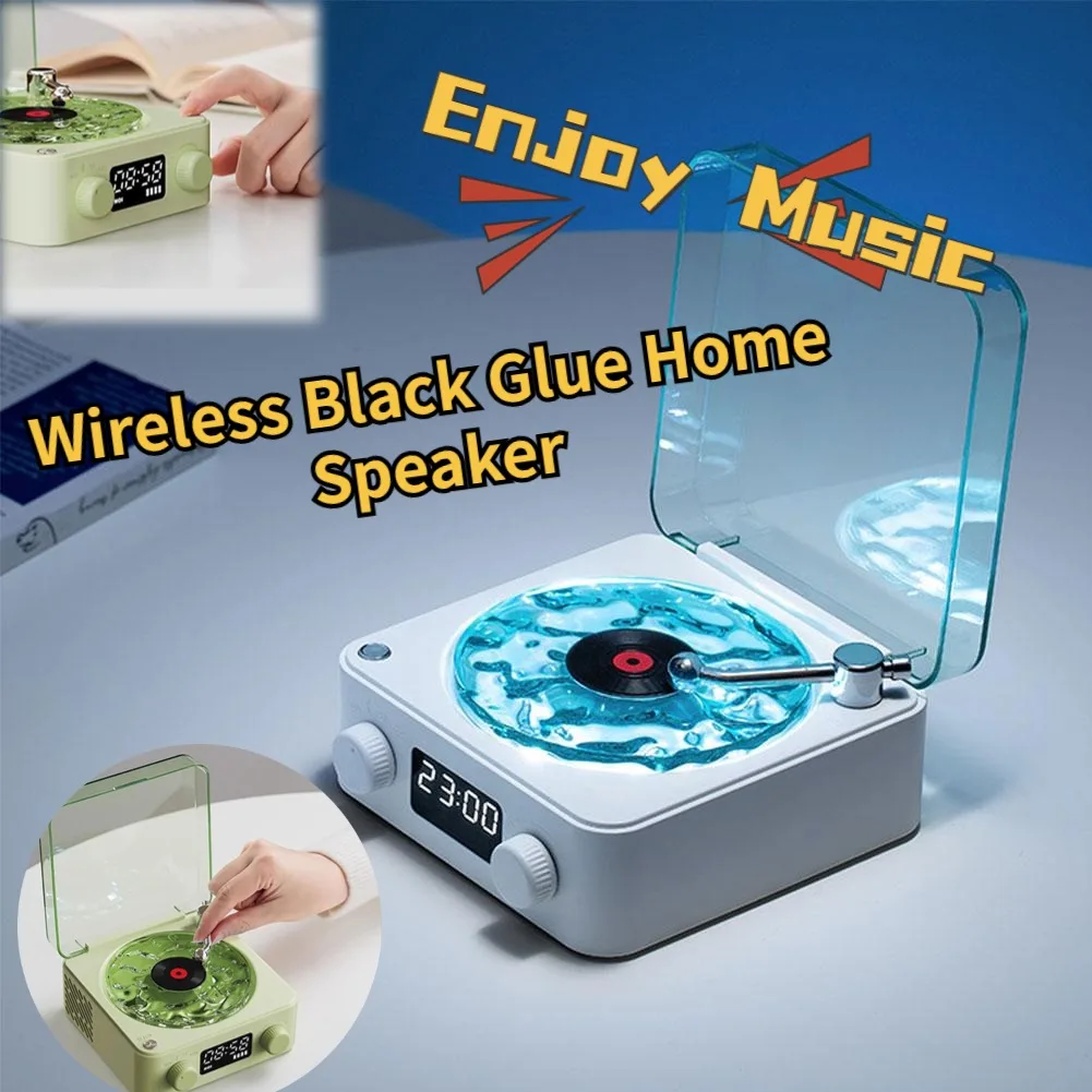 Retro White Noise Bluetooth-compatible Speaker Portable TF Speaker Vintage With Card Sleep RGB Aid Support Subwoofer Light