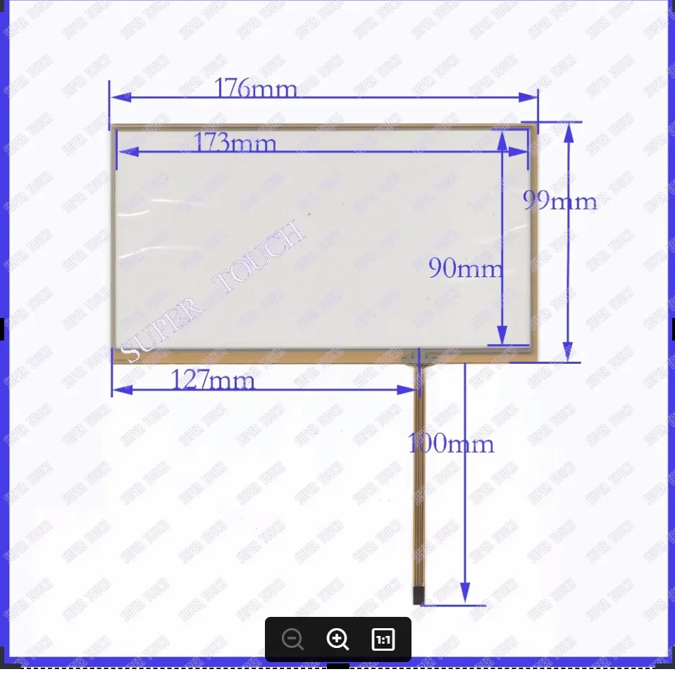 

ZhiYuSun 3PCS/Lot 176mm*99mm POST 7.1 inch screen outer periphery dimension 176*99 General touch screen