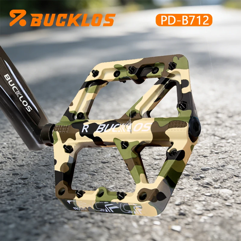

Педали для велосипеда BUCKLOS, нейлоновые, для горных велосипедов, плоские, нескользящие, водонепроницаемые, для шоссейных велосипедов, запчасти для велосипедов.