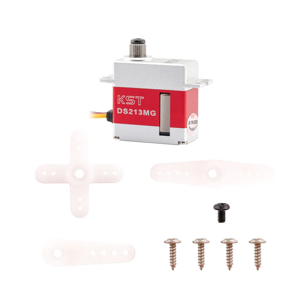 

KST DS213MG V8.0 2BB DS213MG 3kg.cm Torque 16g 0.07sec Metal Gear Micro Digital Motor Servo for RC Robot UAV Airplane Fixwing