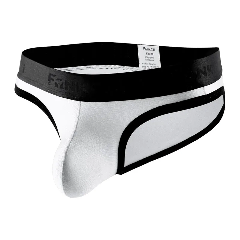 Men's underwear brushed triangle pants Japanese simple U convex breathable comfortable briefs