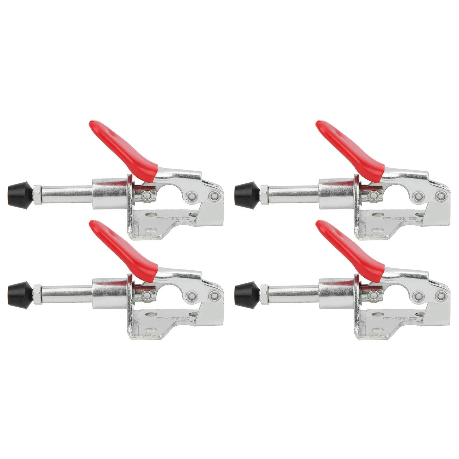 4Pcs Toggle Clamp Fixed Lock Load 45kg Push‑Pull Quick Release Hand Tool GH‑301AM