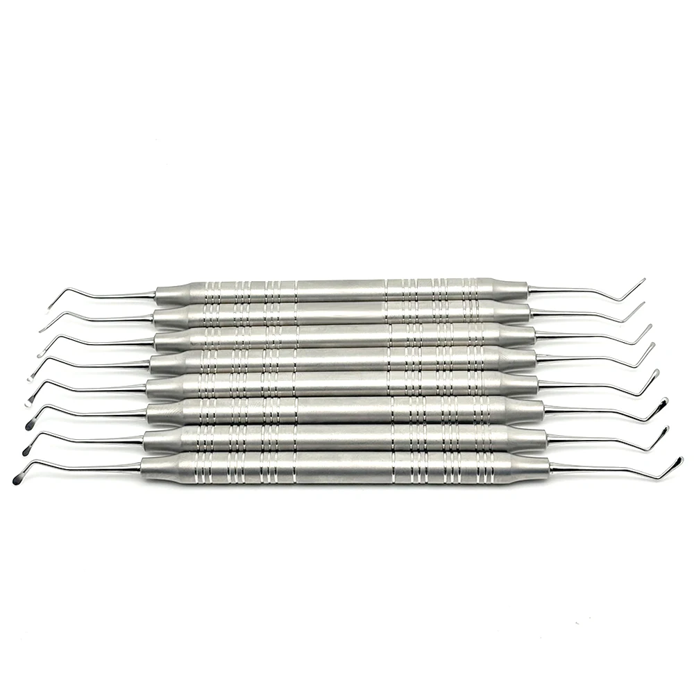 Набор из 8 предметов для стоматологических кюреток Gracey от 0,8 до 2,2 мм для лечения гидроцитовой терапии и глубокой очистки зубов