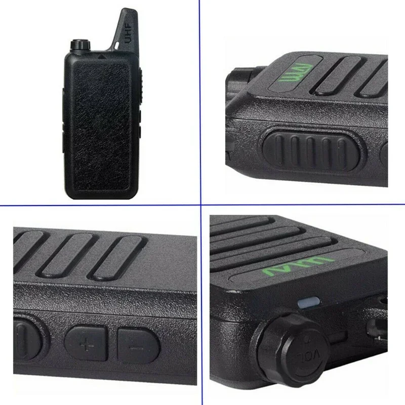 1/2PCS WLN KD-C1 MINI Handheld Transceiver KDC1 UHF Two Way Radio Ham Communicator Radio Station 5W 16 Channel Walkie Talkie