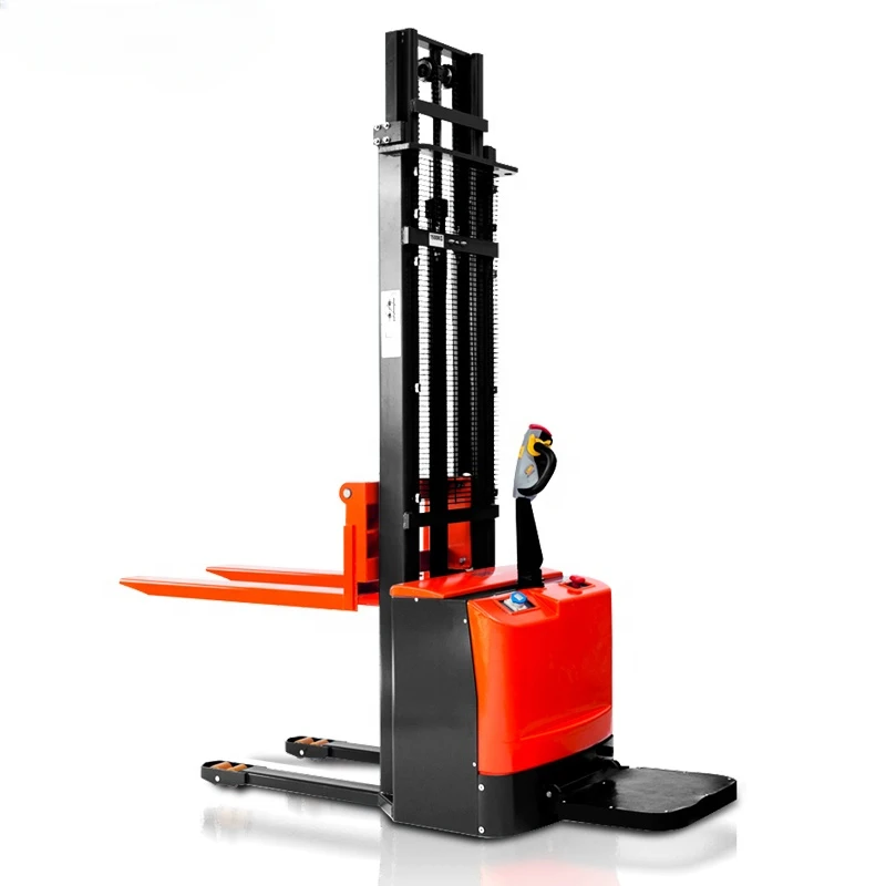 All Terrain Truck Mounted Stacker 1.5 Ton Automatic Electric Stacker Forklift Electric