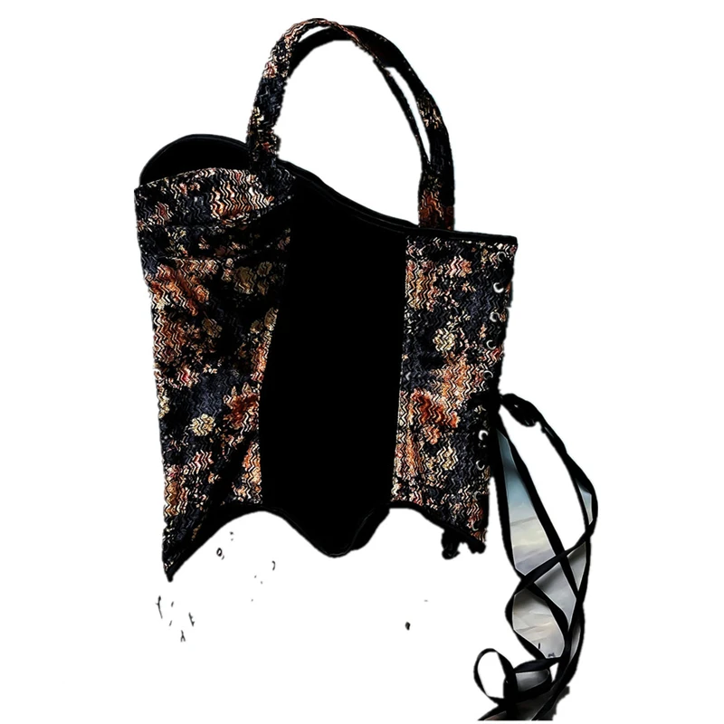 

Женский бархатный корсет, топы на бретелях, необычные майки-бюстье с бюстгальтером на талии, шнуровка со стальными костями, формирующий камзол, сценический костюм