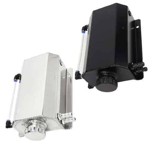 Imagen 2 del producto Tanque de desbordamiento de refrigerante, aleación de aluminio, capacidad de 2L, depósito de radiador Universal para la mayoría de los coches