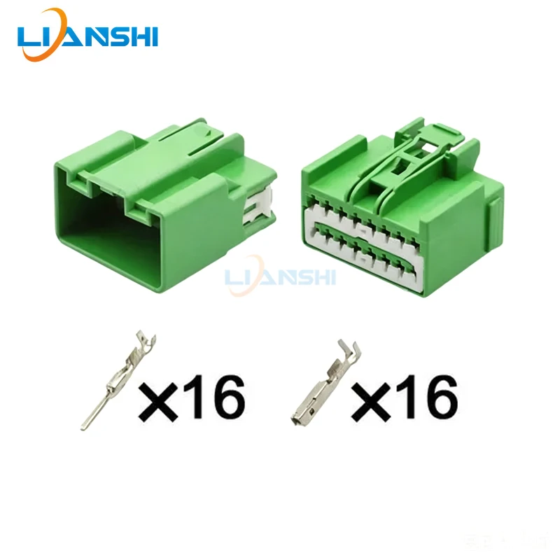 1set  16 pin compatible with Mazda Ford, and Peugeot amplifier connectors 7283-6453-60/7282-6453-60