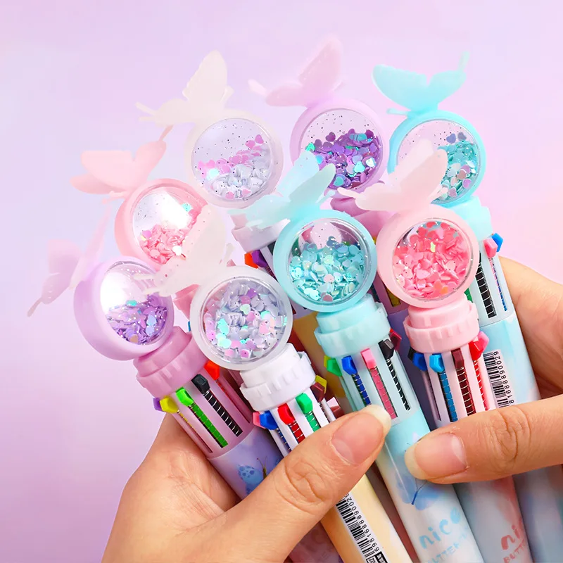 10 Color Creative Cute Morandi Simple Small Fresh Gel Pen Kawaii Quick Drying Cap Neutral Pen Journal Supplies Stationery